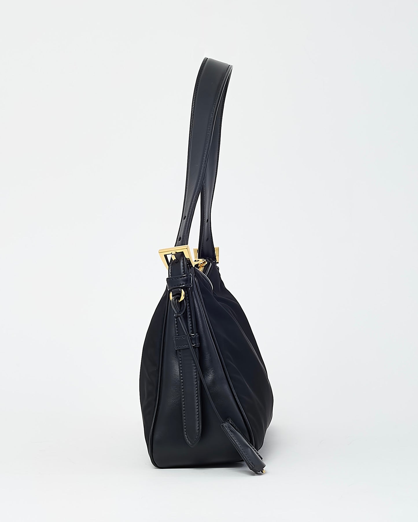 Prada Black Re-Nylon Large Aimee Shoulder Bag
