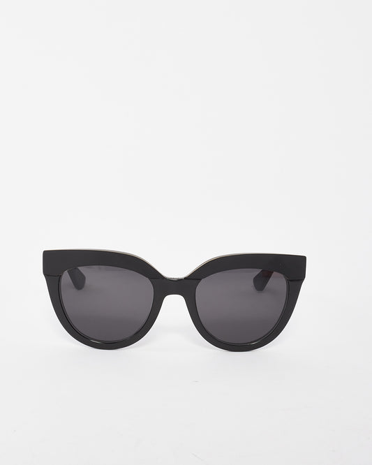 Dior Black Matte/Shiny Soft 1 Cat Eye Sunglasses