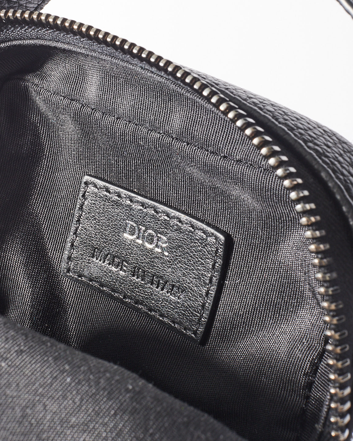 Dior Navy Blue Oblique Canvas Micro Rider Crossbody Bag