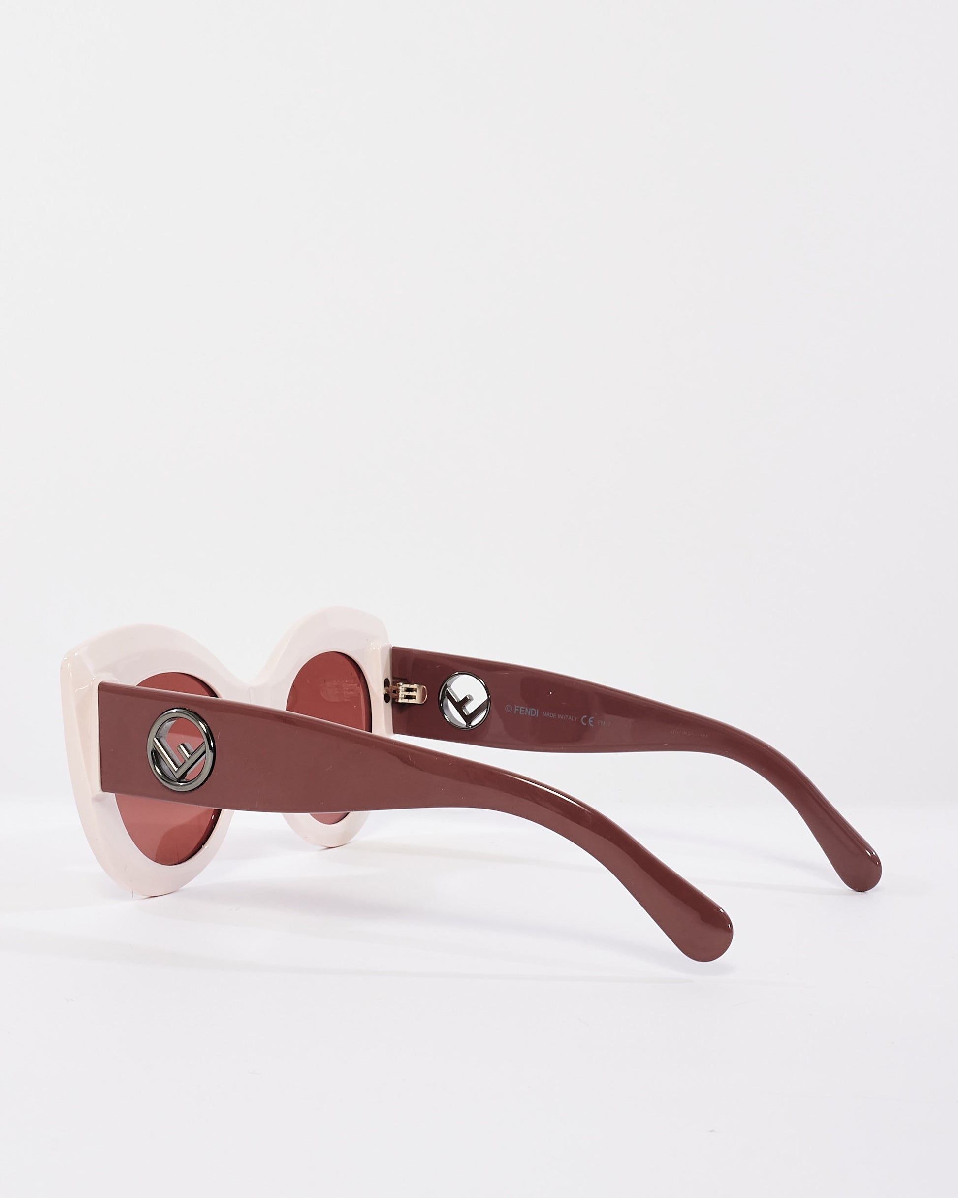 Buy Fendi Light Pink& Blush Acetate Logo FF 0306/S Cat Eye