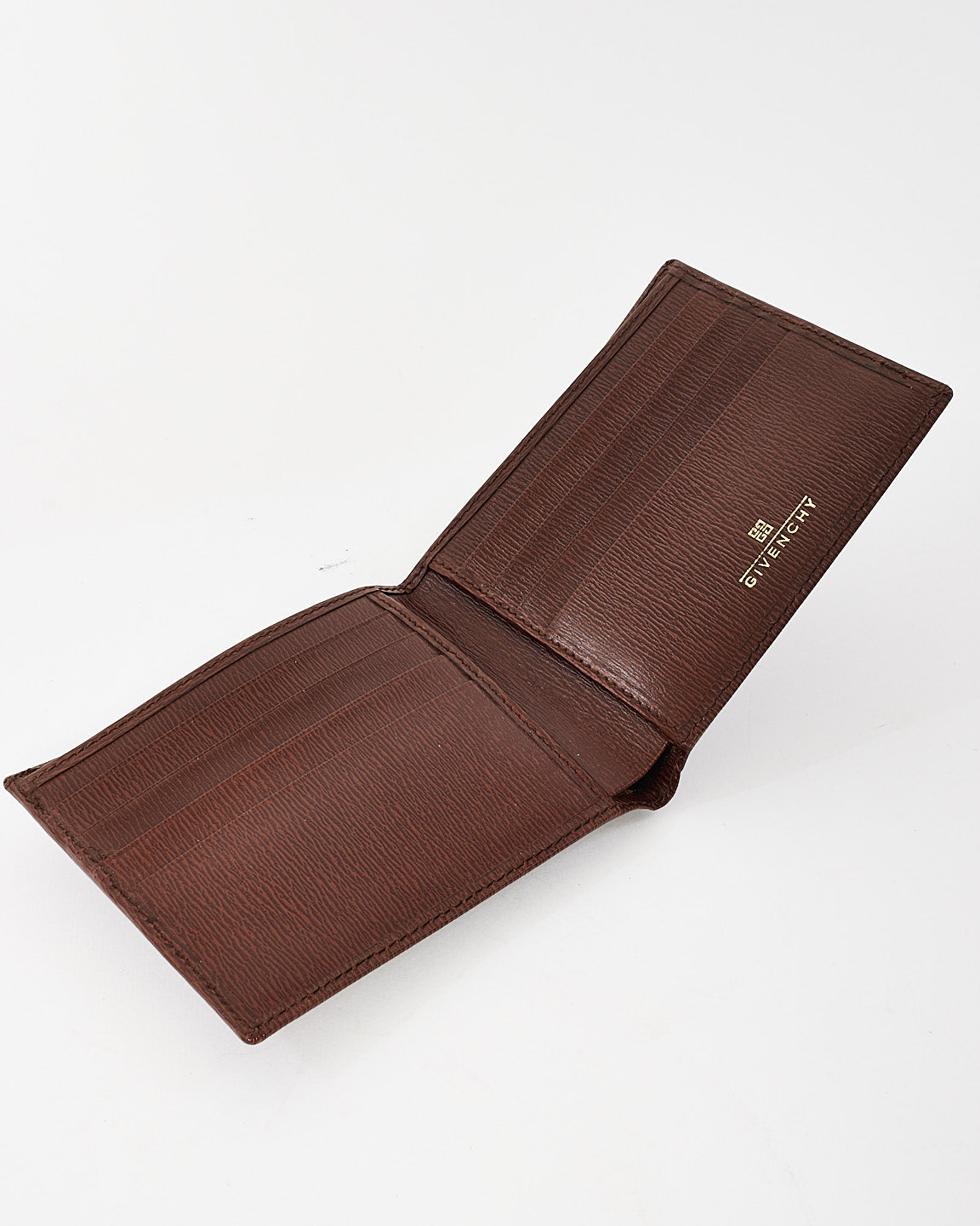 Givenchy Vintage Gentlemen Brown Leather Bifold Wallet