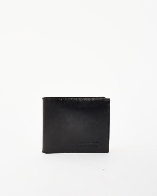 Givenchy Vintage Gentlemen Black Leather Bifold Wallet