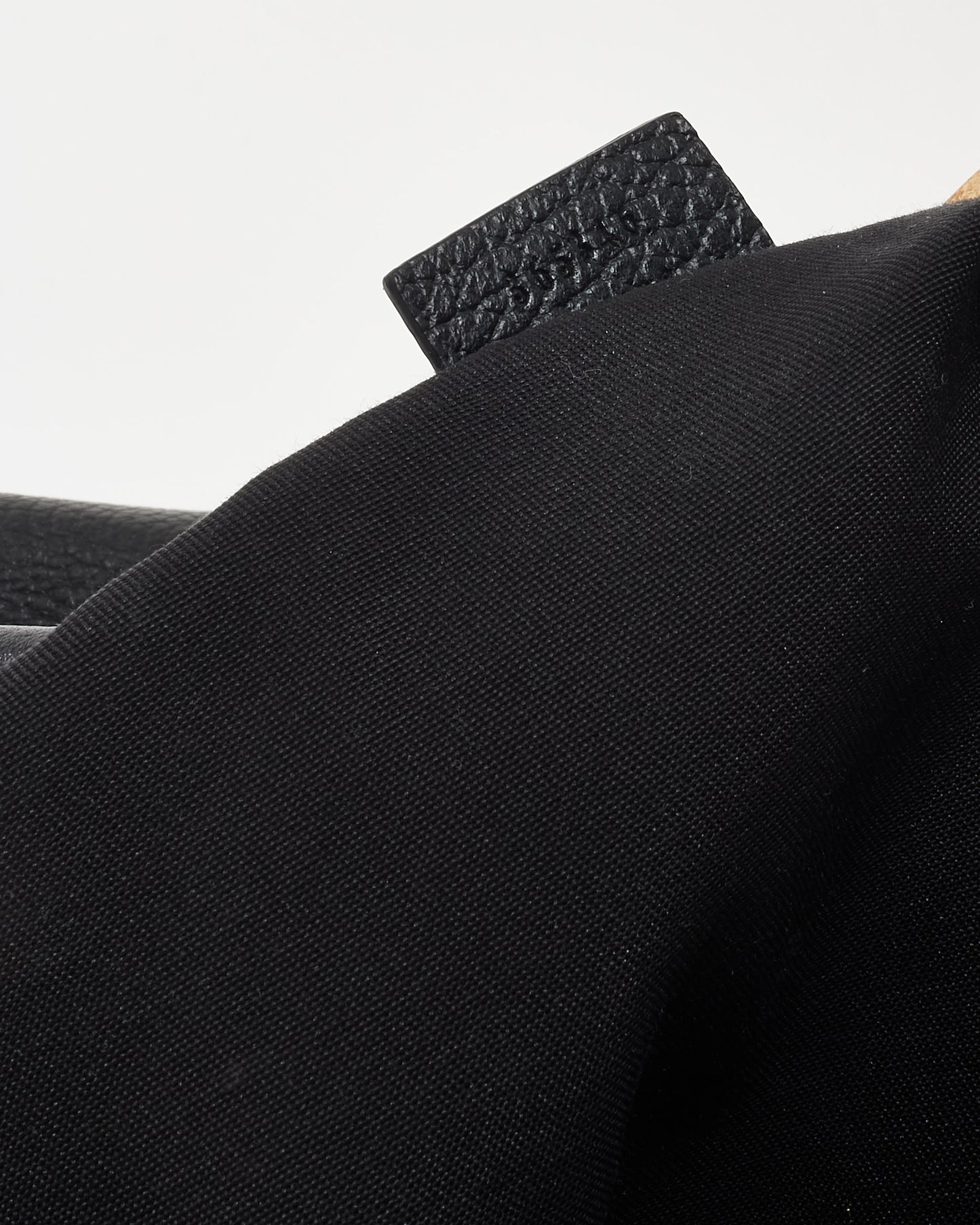 Gucci Black Grained Leather & Bamboo Tassel Shoulder Bag