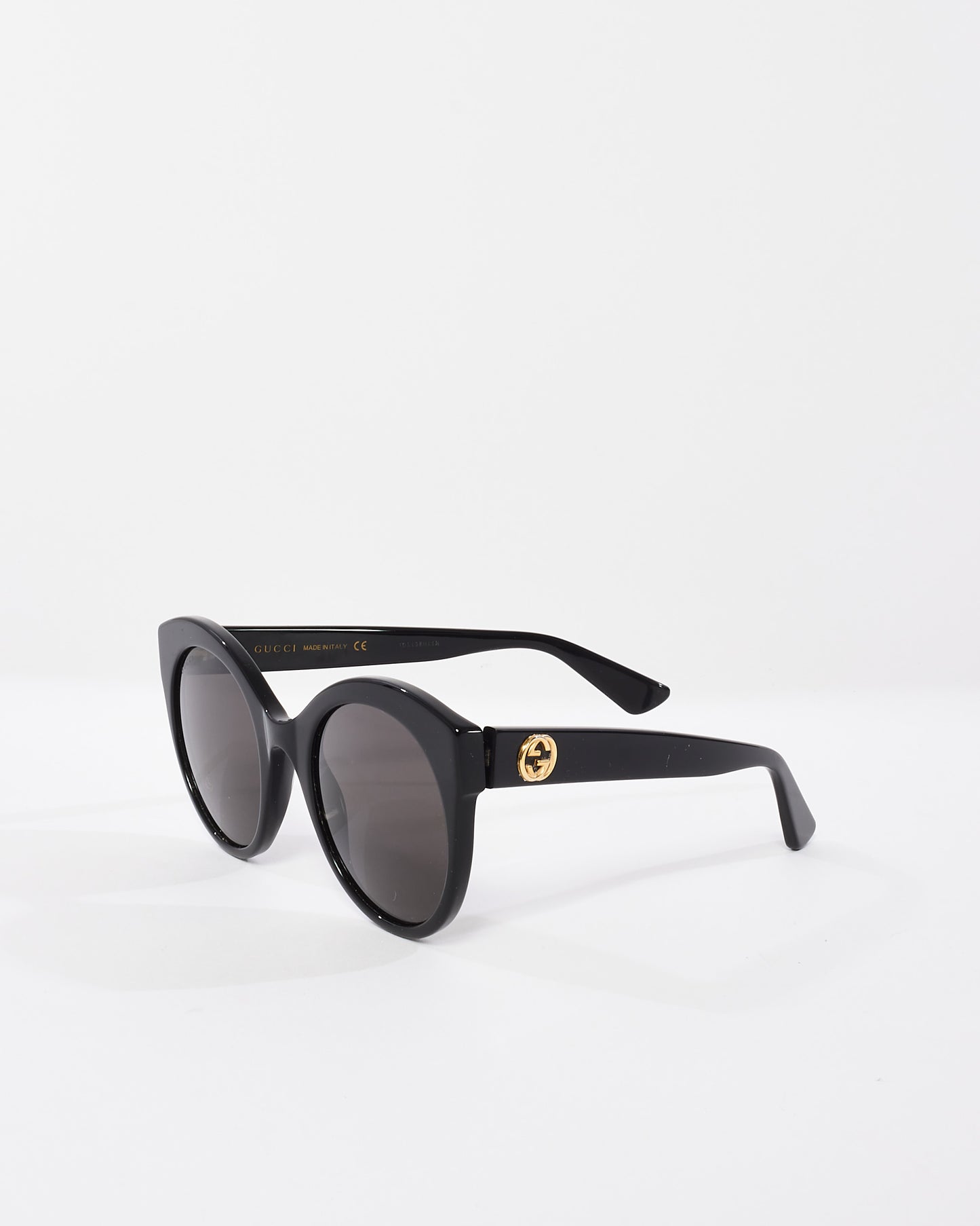 Gucci Black Oversized GG0028S Cat Eye Sunglasses
