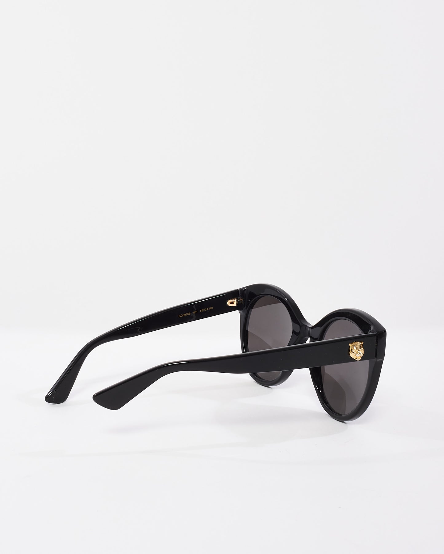 Gucci Black Oversized GG0028S Cat Eye Sunglasses