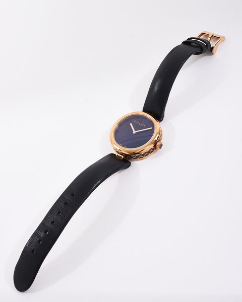 Gucci black and rose gold leather watch in very good condition 24 mm s-l400.jpg main image 3