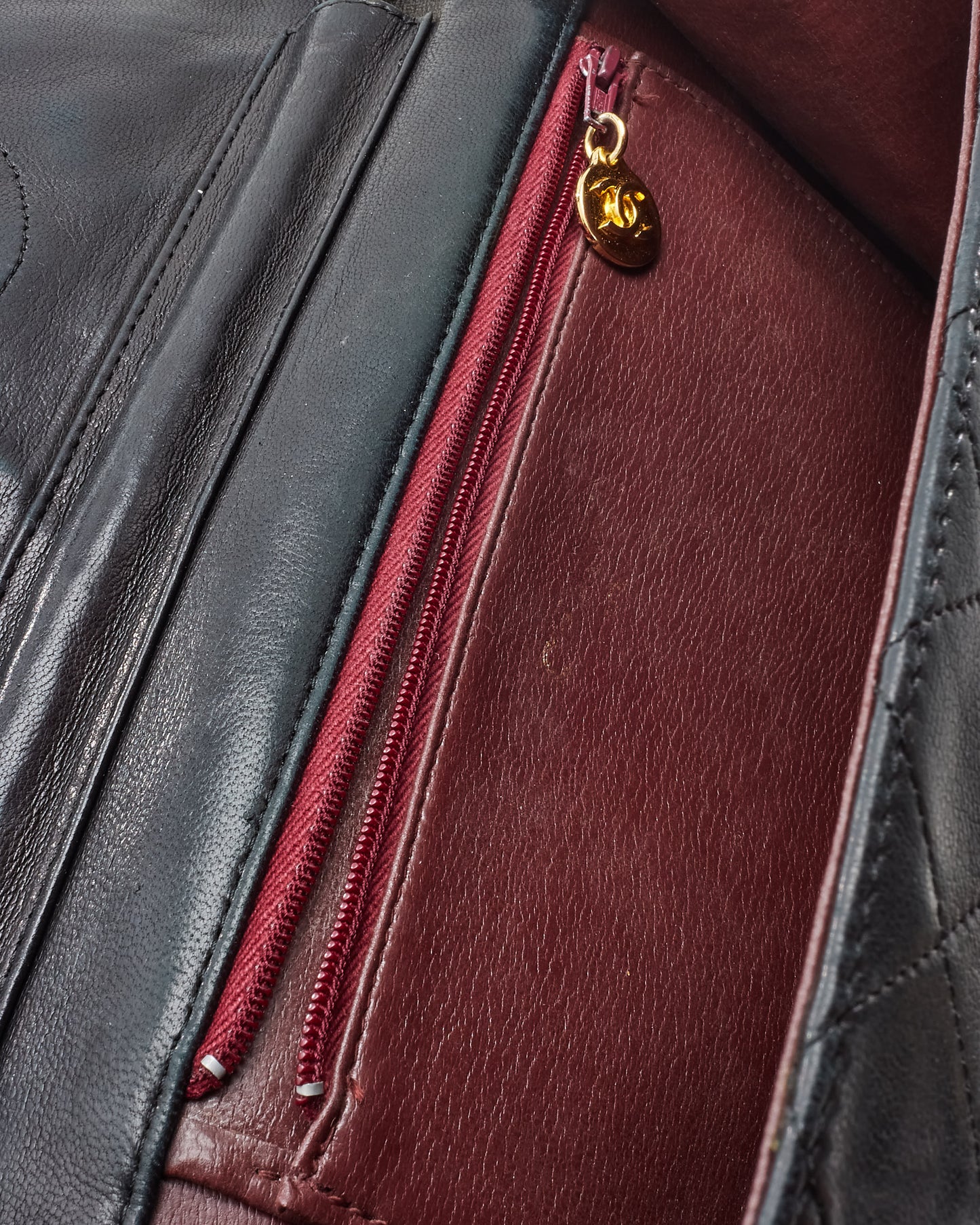 Chanel Vintage Black Quilted Lambskin Leather Single Flap Bag GHW