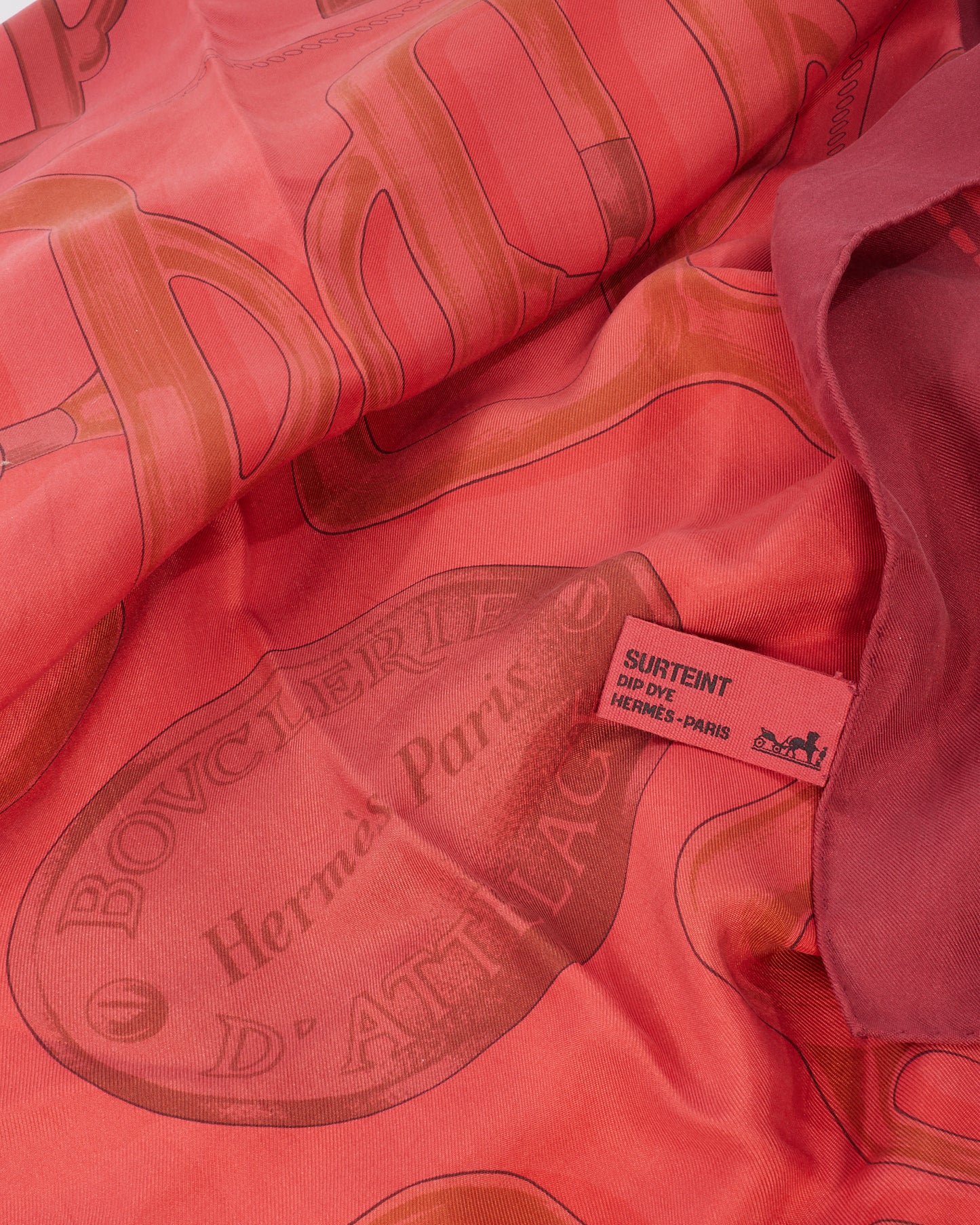 Hermès Pink Multi "Bovclerie D'Attelage" Silk Scarf/Shawl