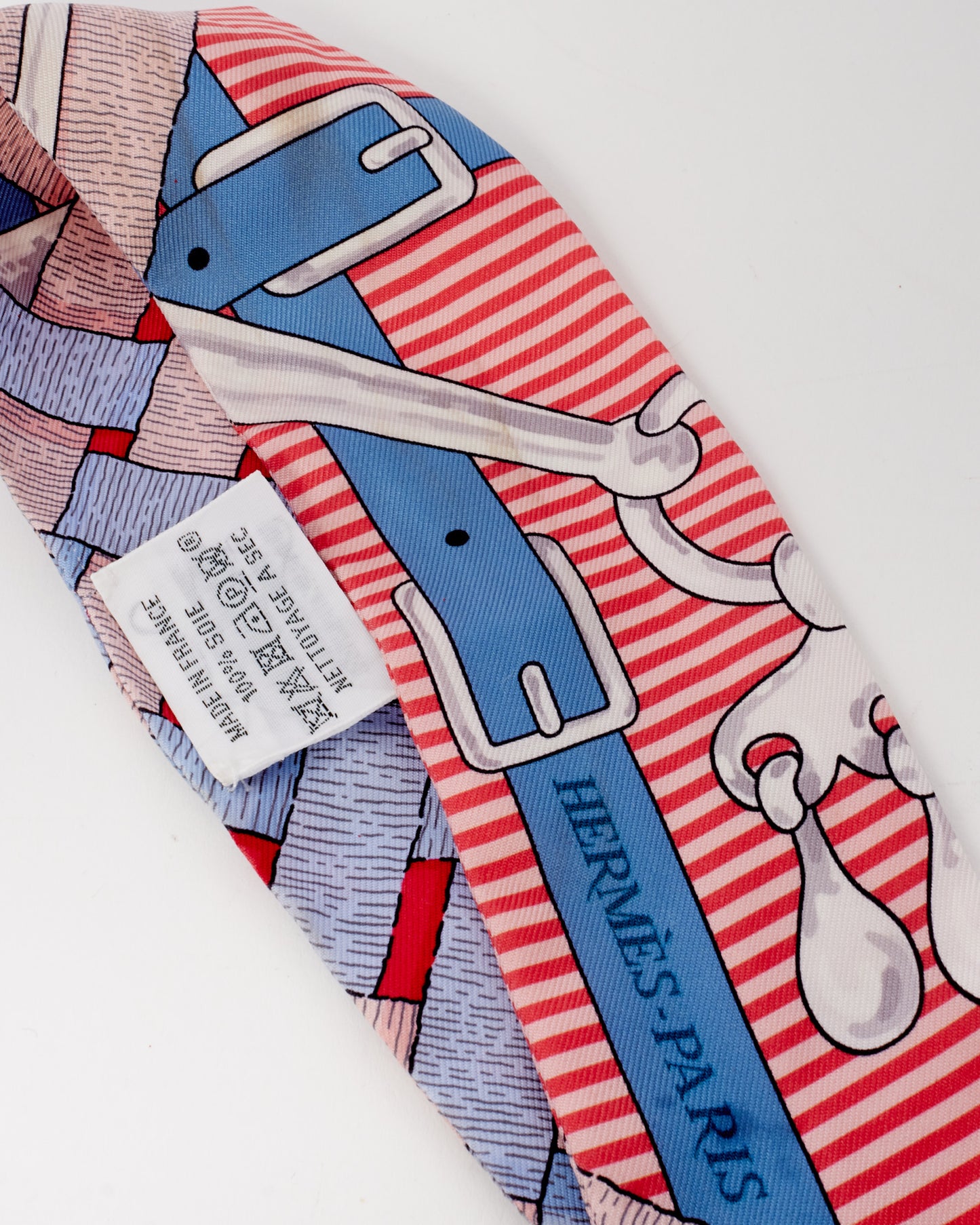 Hermès Pink & Blue Multi SilkTwilly
