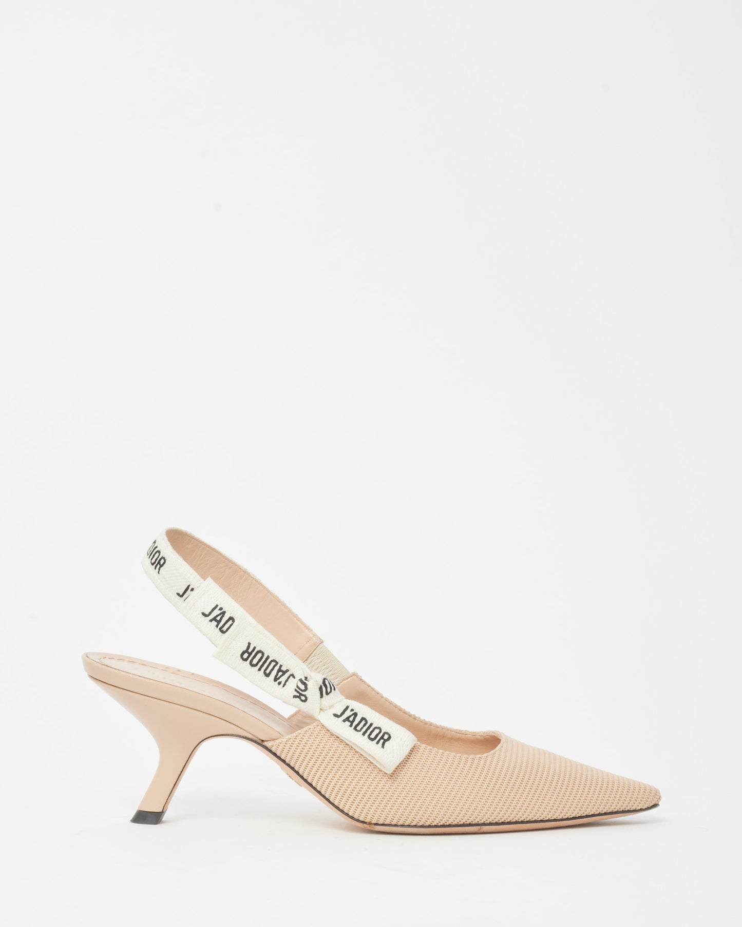 Dior Nude Technical Fabric J'Adior Slingback Pumps - 38.5