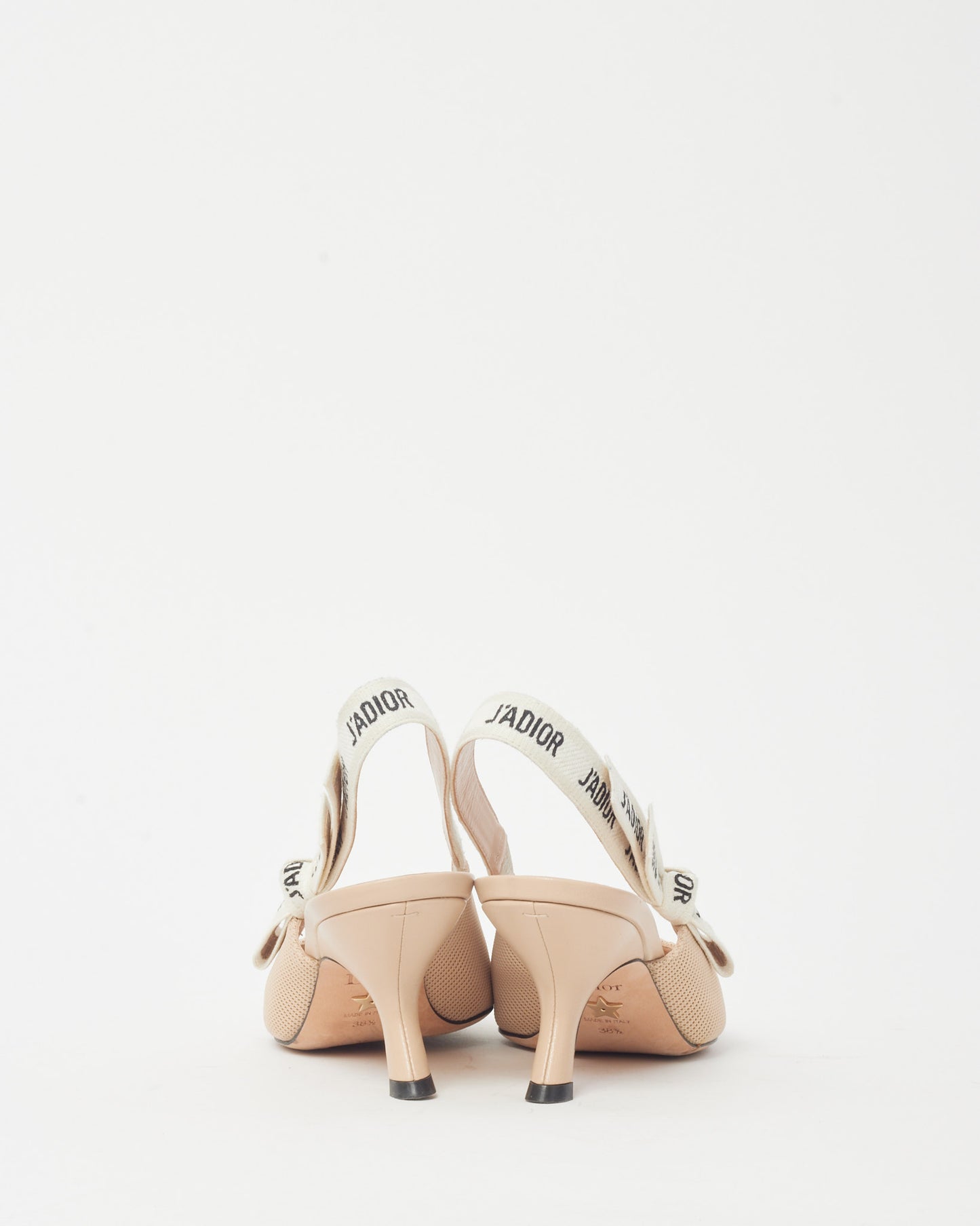 Dior Nude Technical Fabric J'Adior Slingback Pumps - 38.5