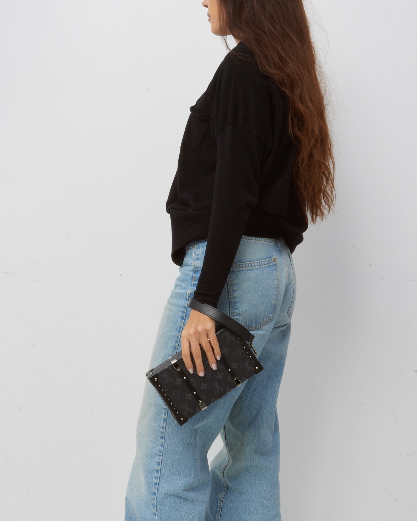 Louis Vuitton Black Monogram Eclipse Wallet Trunk Wristlet