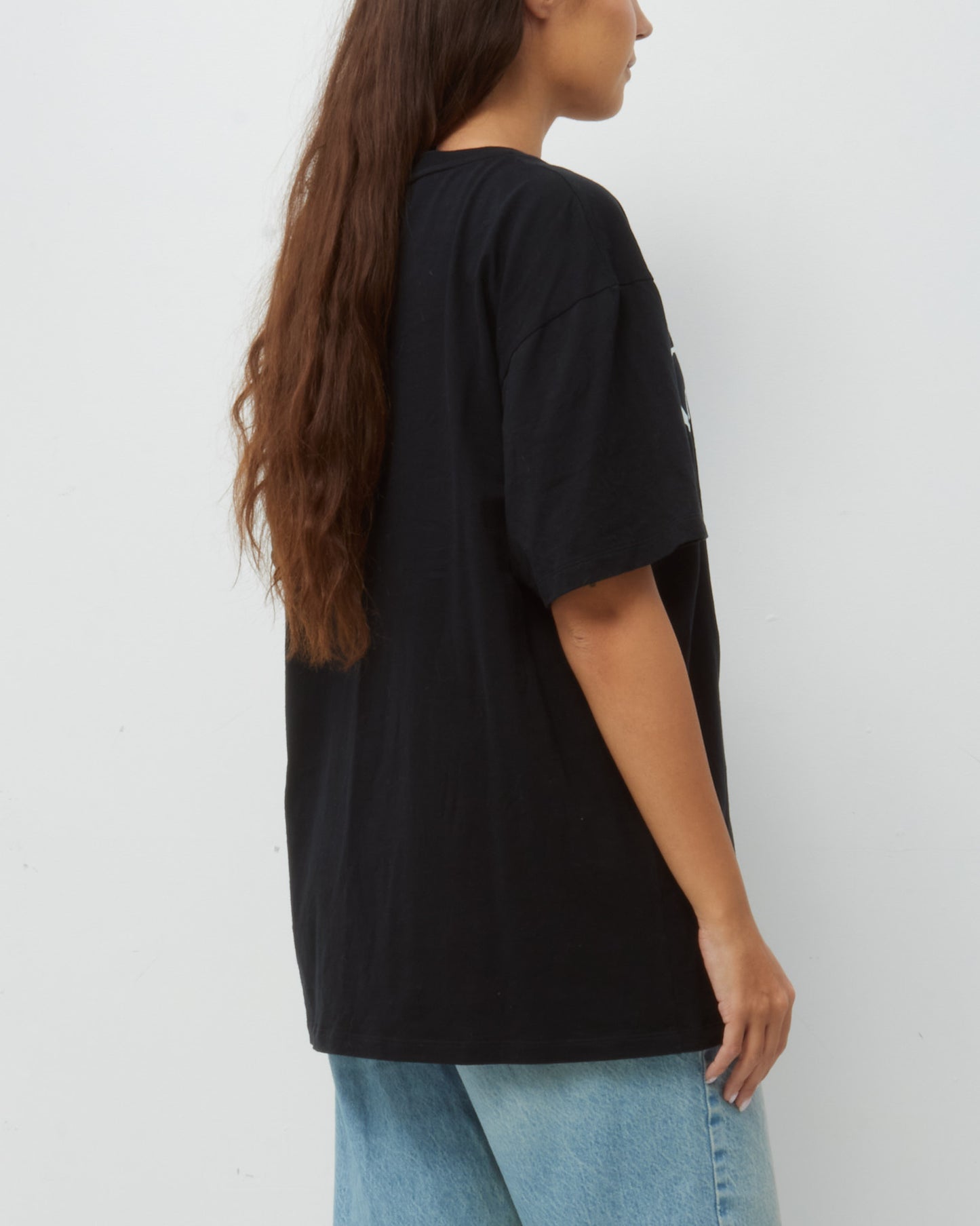 Gucci Black Cotton White GG Logo T-Shirt - L