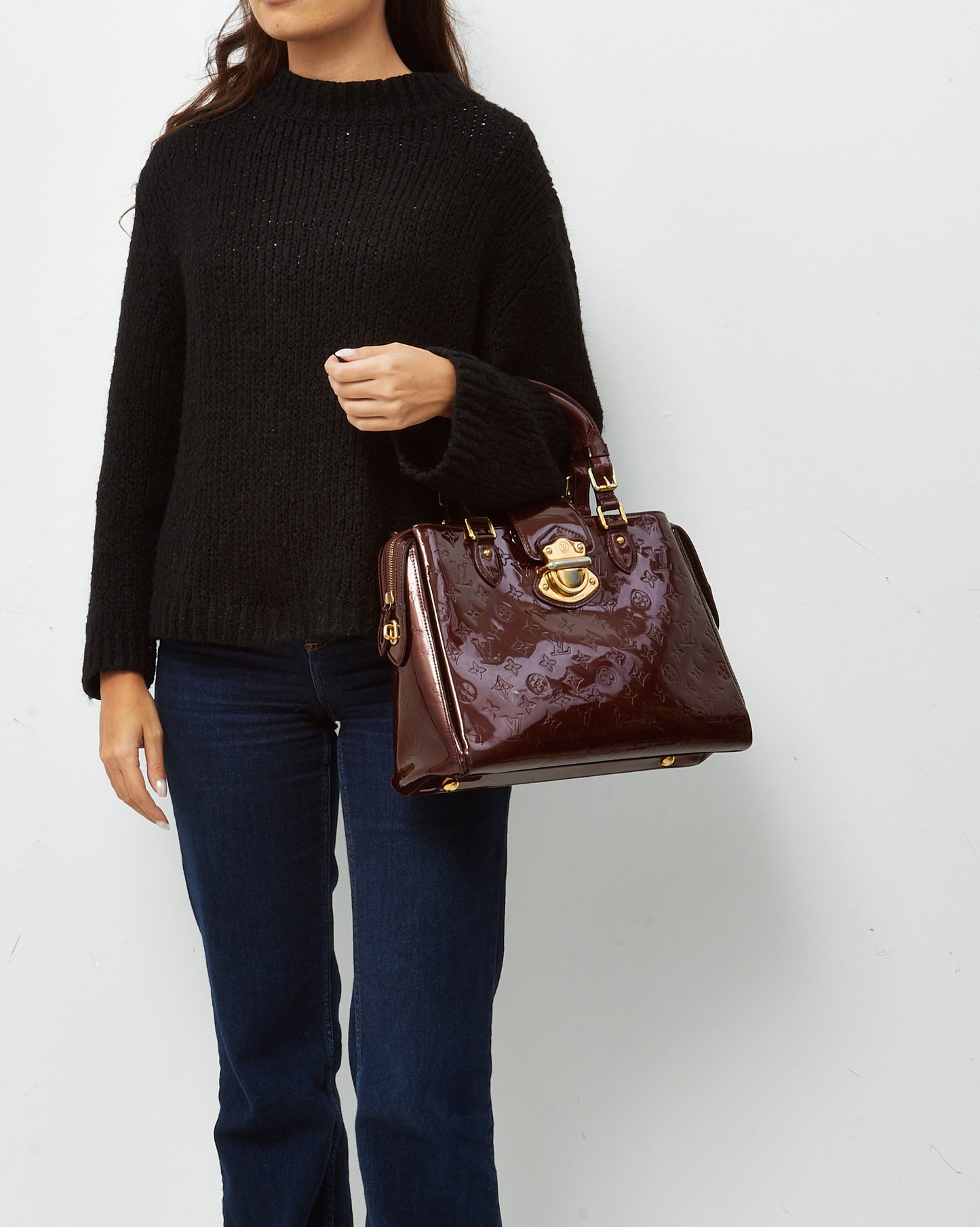 Louis Vuitton Rouge Fauviste Monogram Vernis Patent Leather Melrose Avenue Bag