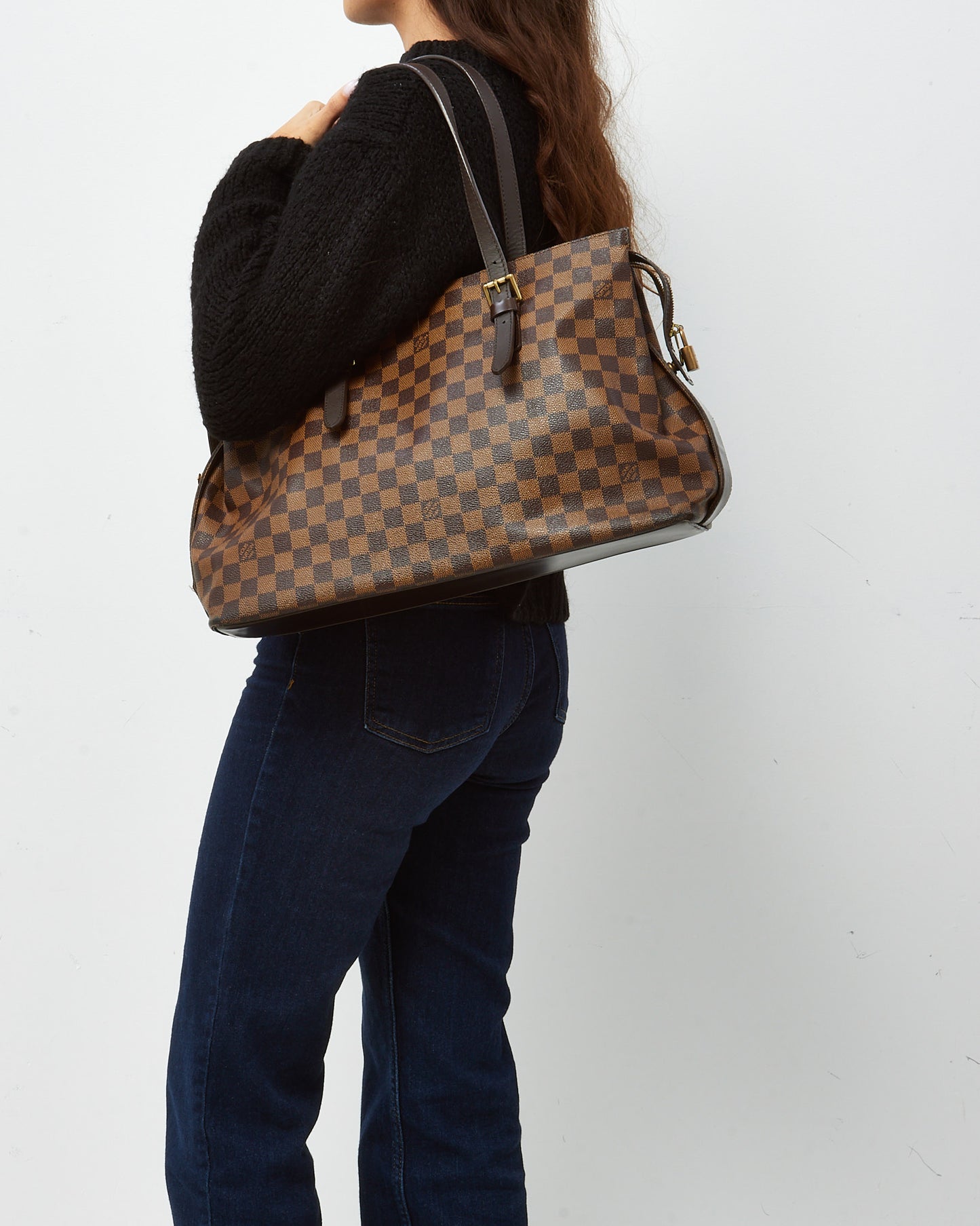 Louis Vuitton Damier Ebene Coated Canvas Chelsea Tote Bag