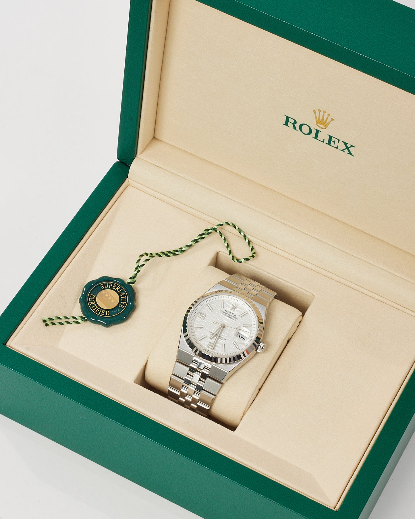 Rolex 2026 Silver Steel Oystersteel and White Gold Land-Dweller 36 Watch