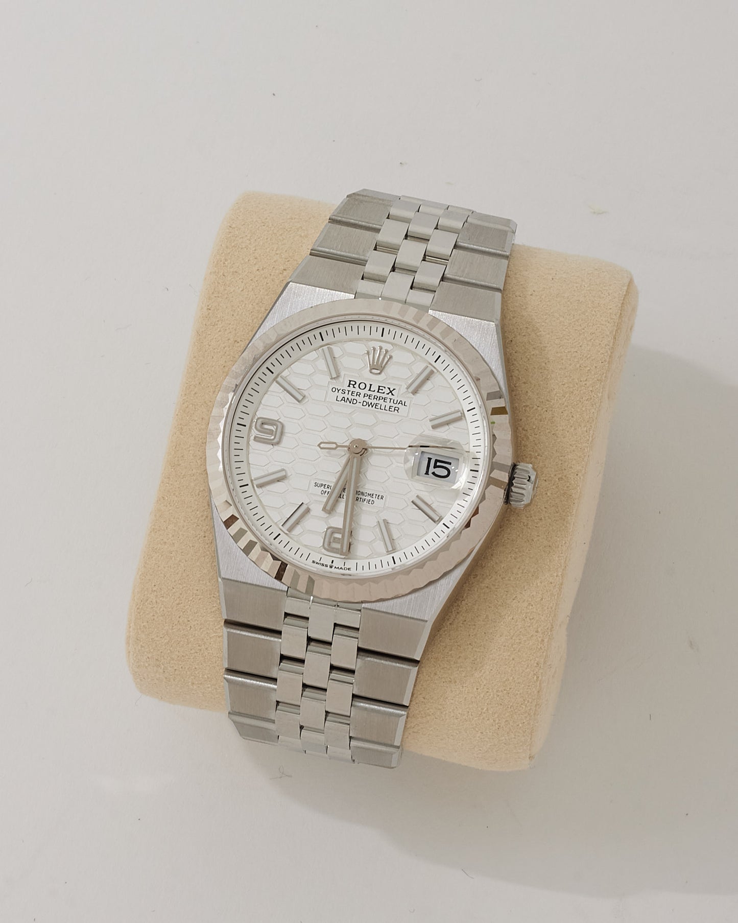 Rolex 2026 Silver Steel Oystersteel and White Gold Land-Dweller 36 Watch