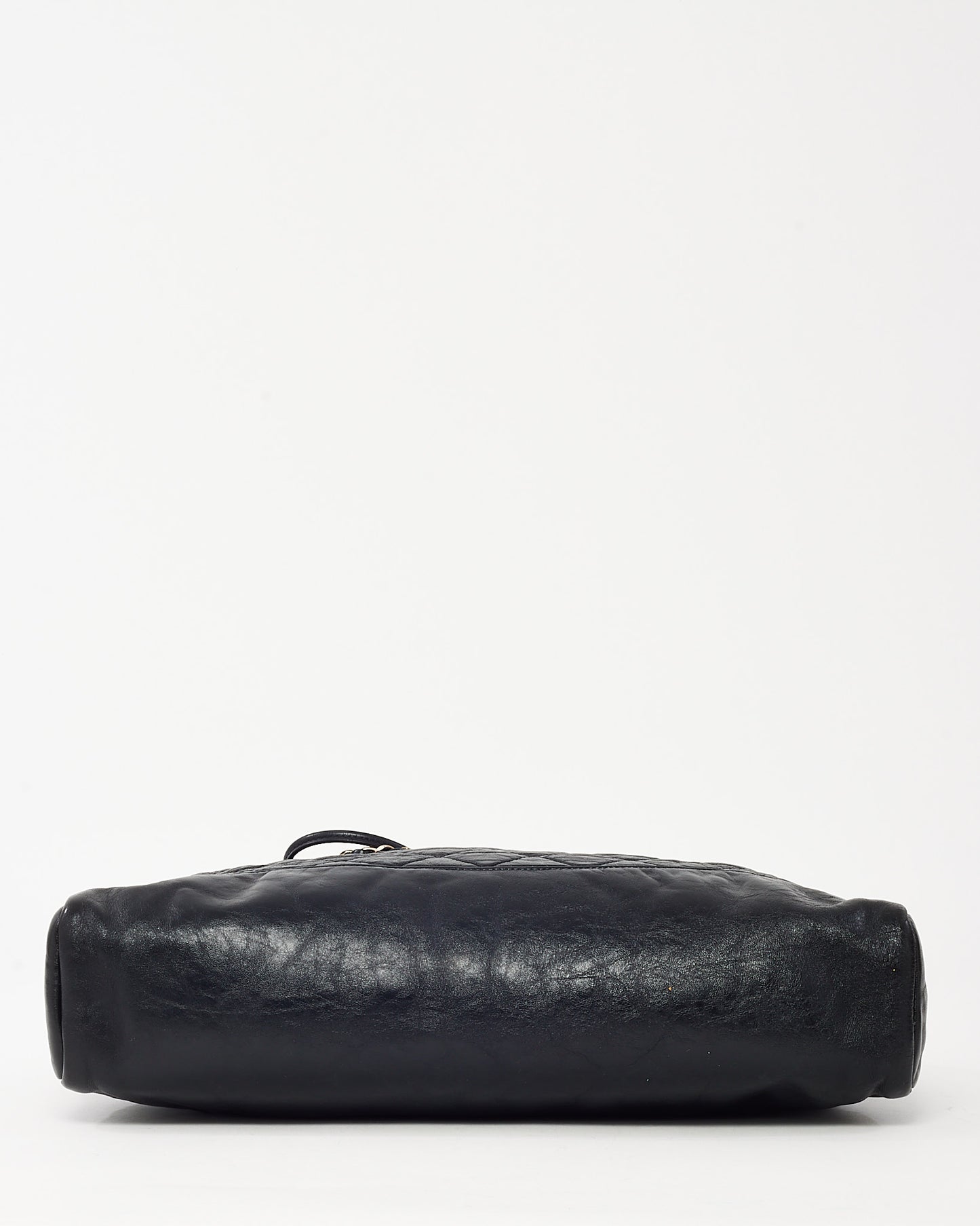 Chanel Black Aged Quilted Calfskin Leather Large Chanel 31 Bag GHW