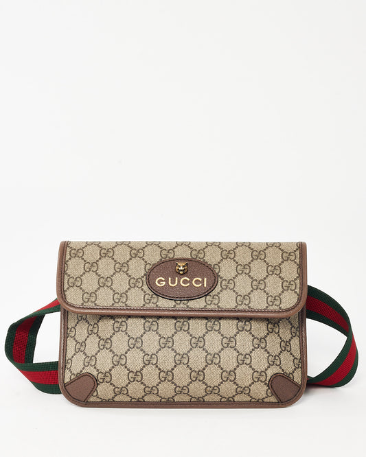 Gucci Beige/Brown GG Supreme Coated Canvas Neo Vintage Web Belt Bag