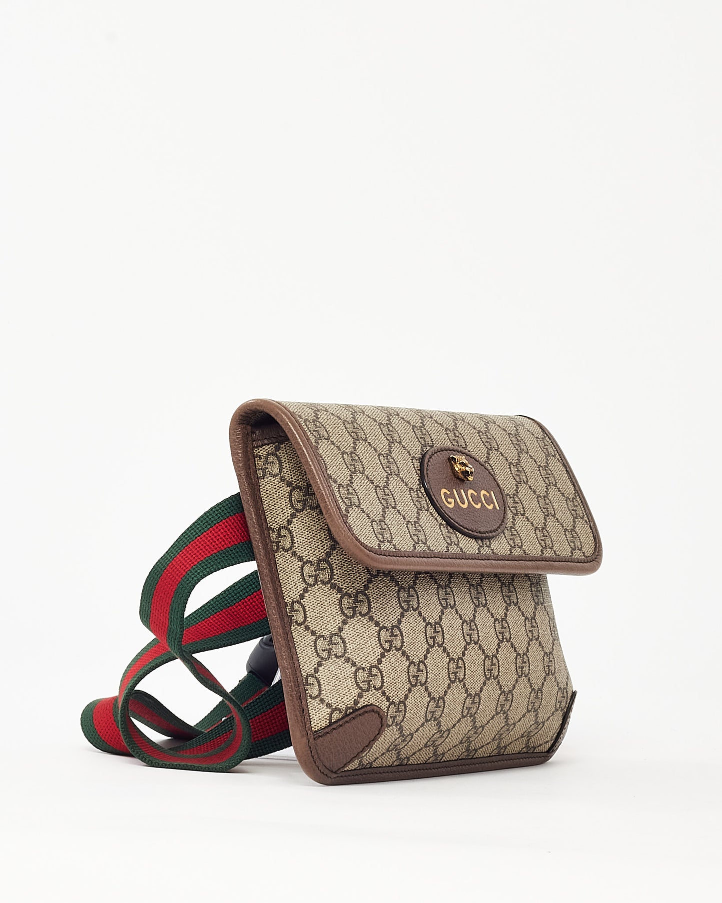 Gucci Beige/Brown GG Supreme Coated Canvas Neo Vintage Web Belt Bag