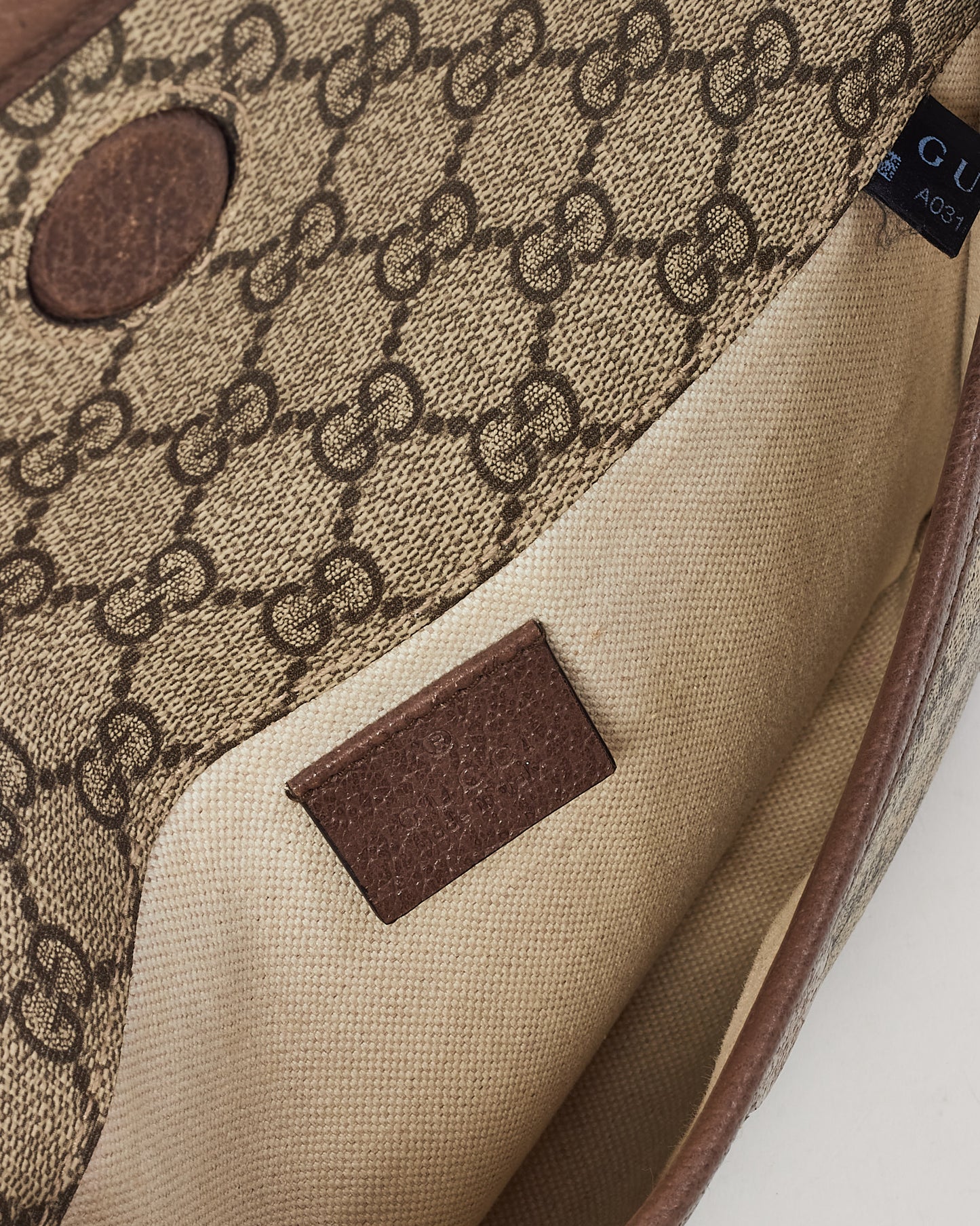 Gucci Beige/Brown GG Supreme Coated Canvas Neo Vintage Web Belt Bag
