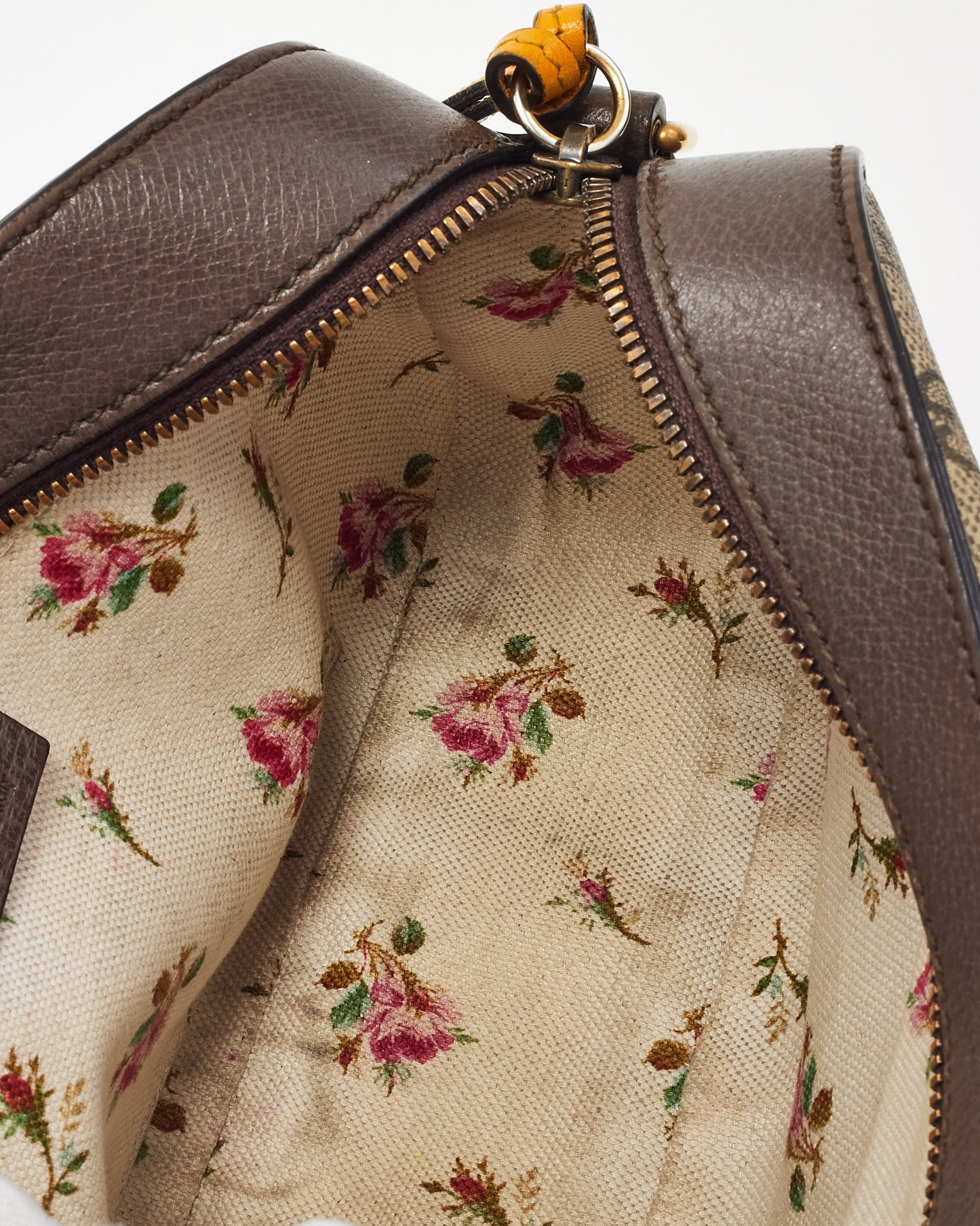 Gucci Beige and Brown GG Supreme Monogram Canvas Neo Vintage Web Camera Bag