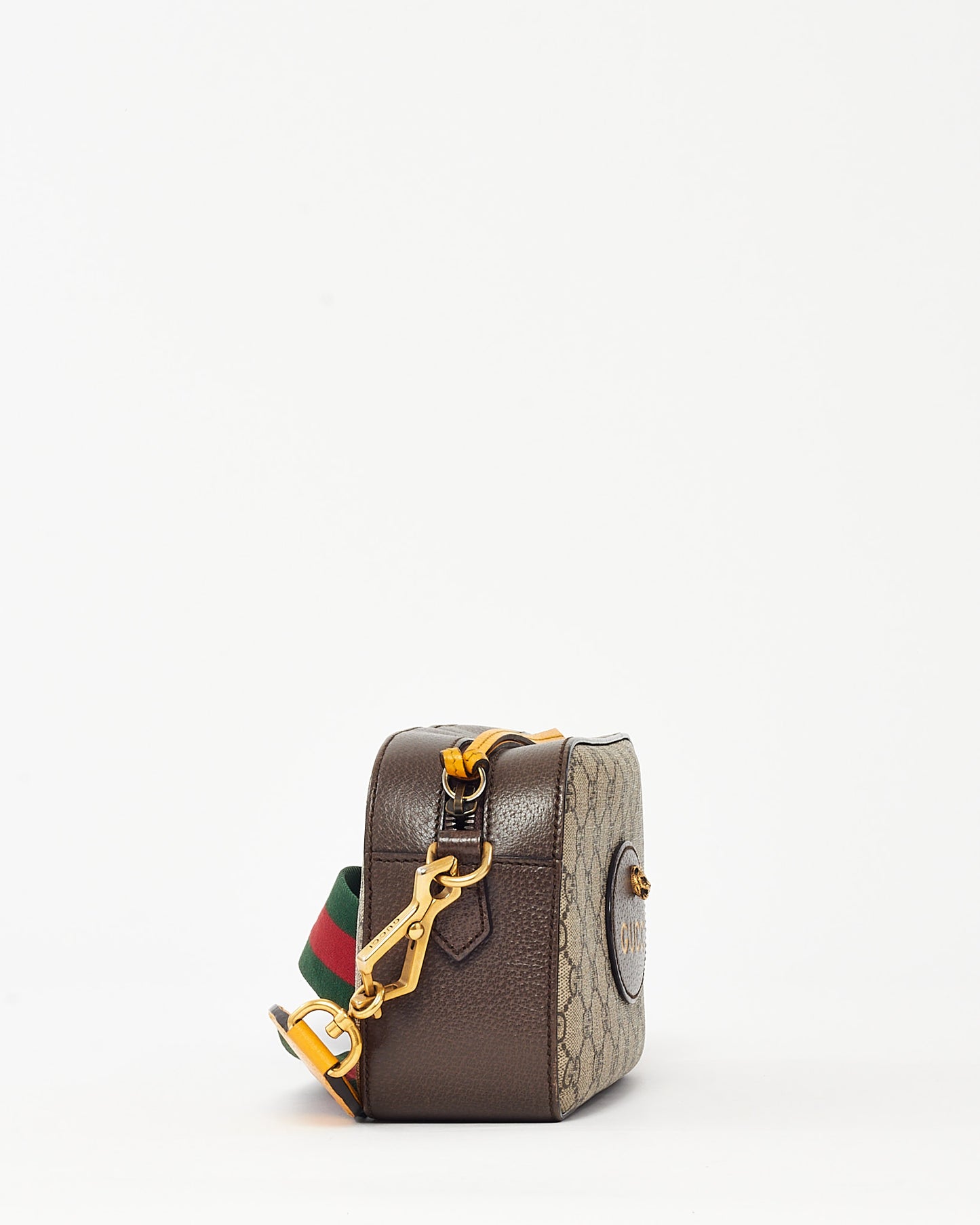 Gucci Beige and Brown GG Supreme Monogram Canvas Neo Vintage Web Camera Bag