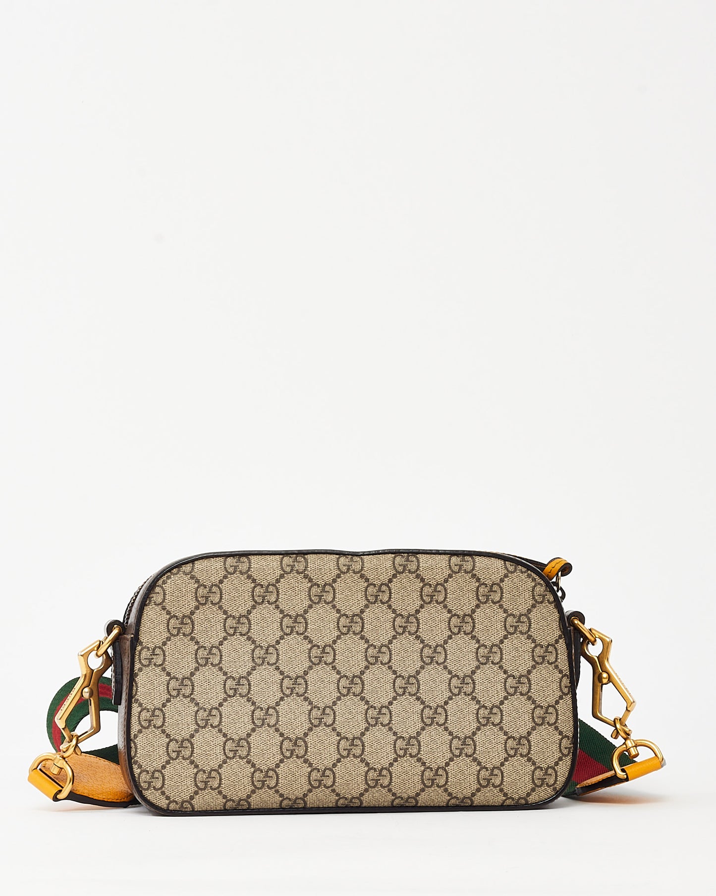 Gucci Beige and Brown GG Supreme Monogram Canvas Neo Vintage Web Camera Bag