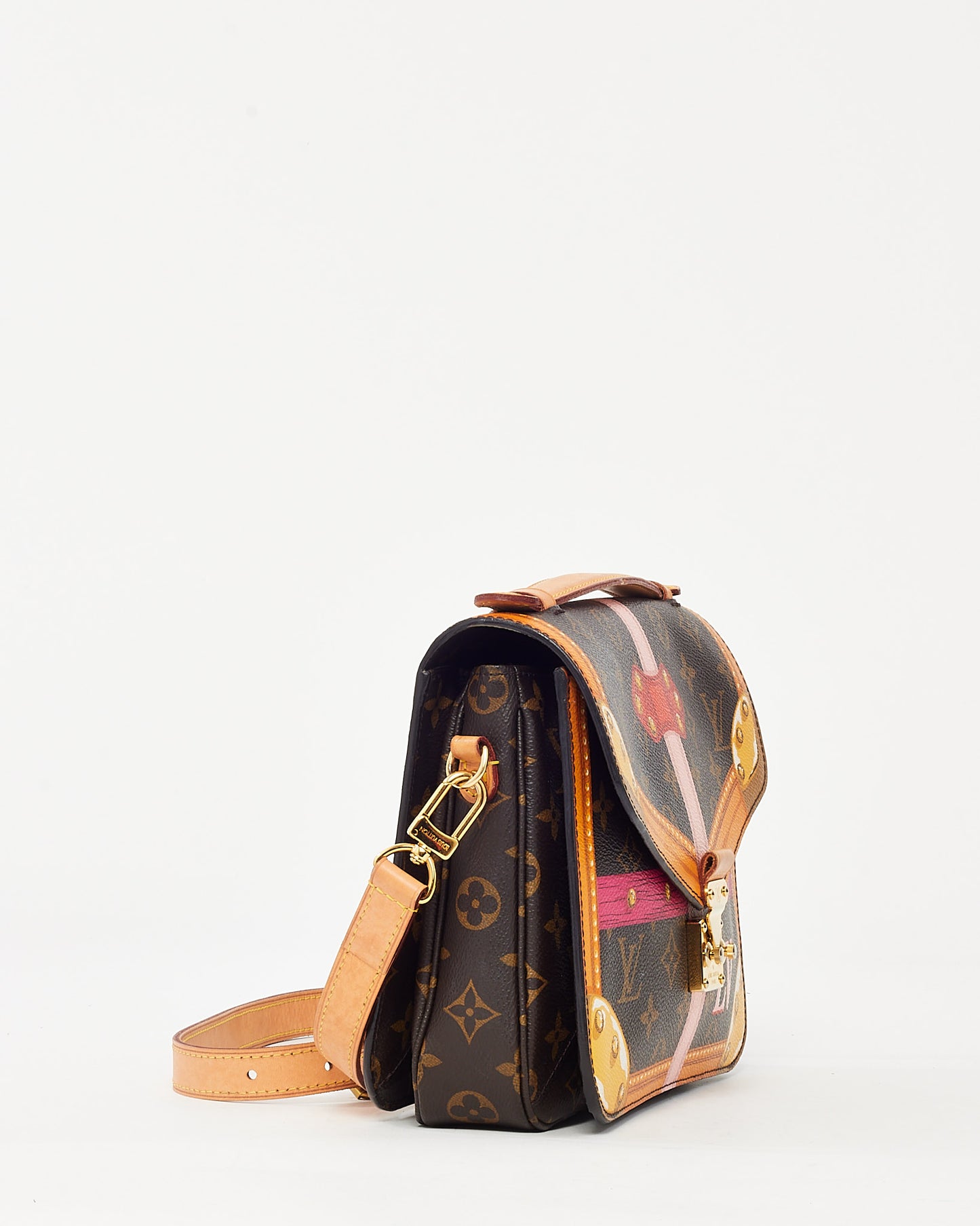 Louis Vuitton Limited Edition Monogram Canvas Summer Trunks Trompe L'oeil Pochette Metis Bag
