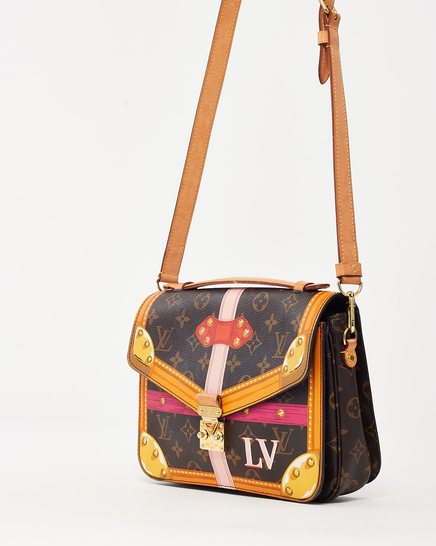 Louis Vuitton Limited Edition Monogram Canvas Summer Trunks Trompe L'oeil Pochette Metis Bag