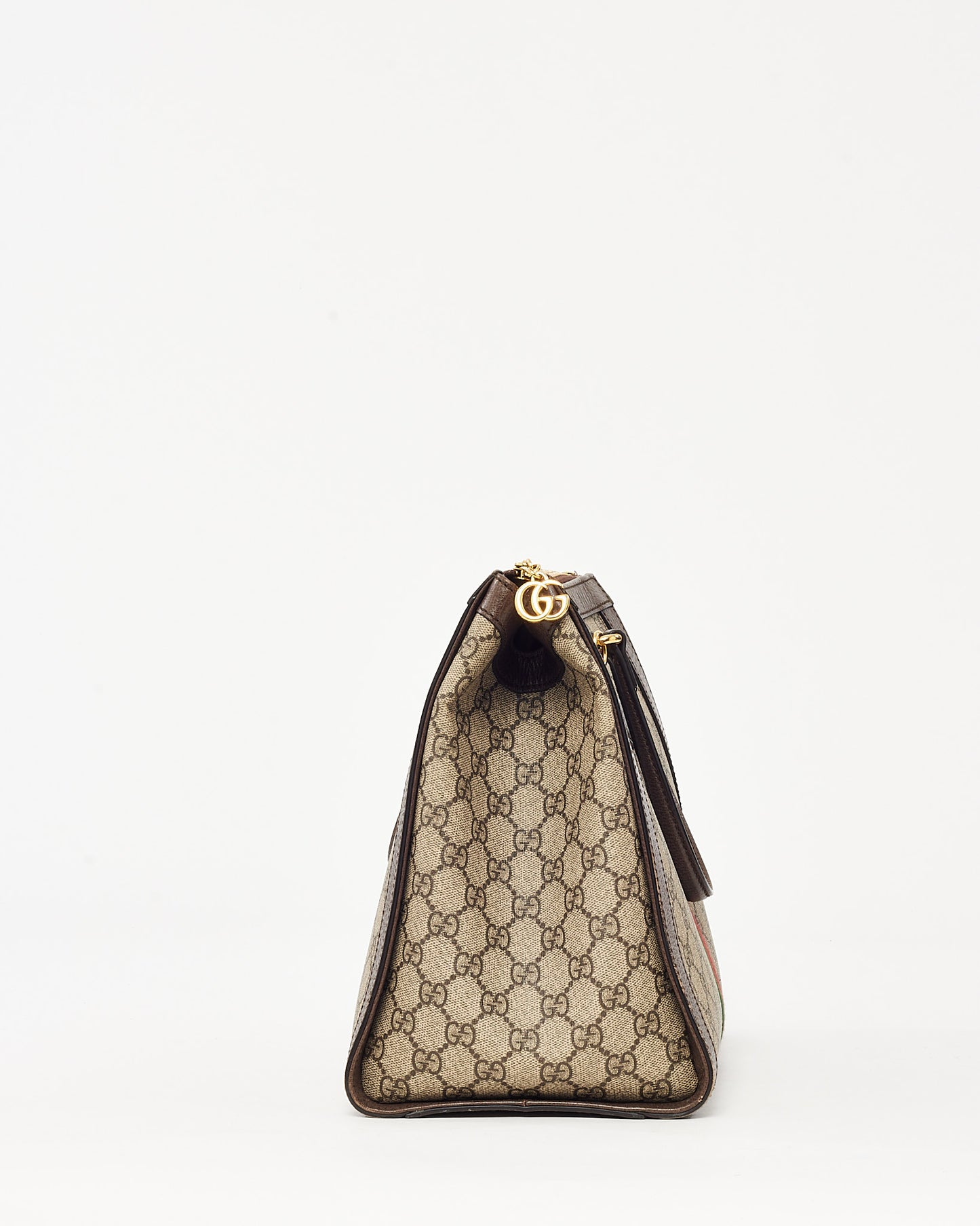 Gucci Brown and Beige Monogram GG Supreme Coated Canvas Medium Ophidia Tote with Strap
