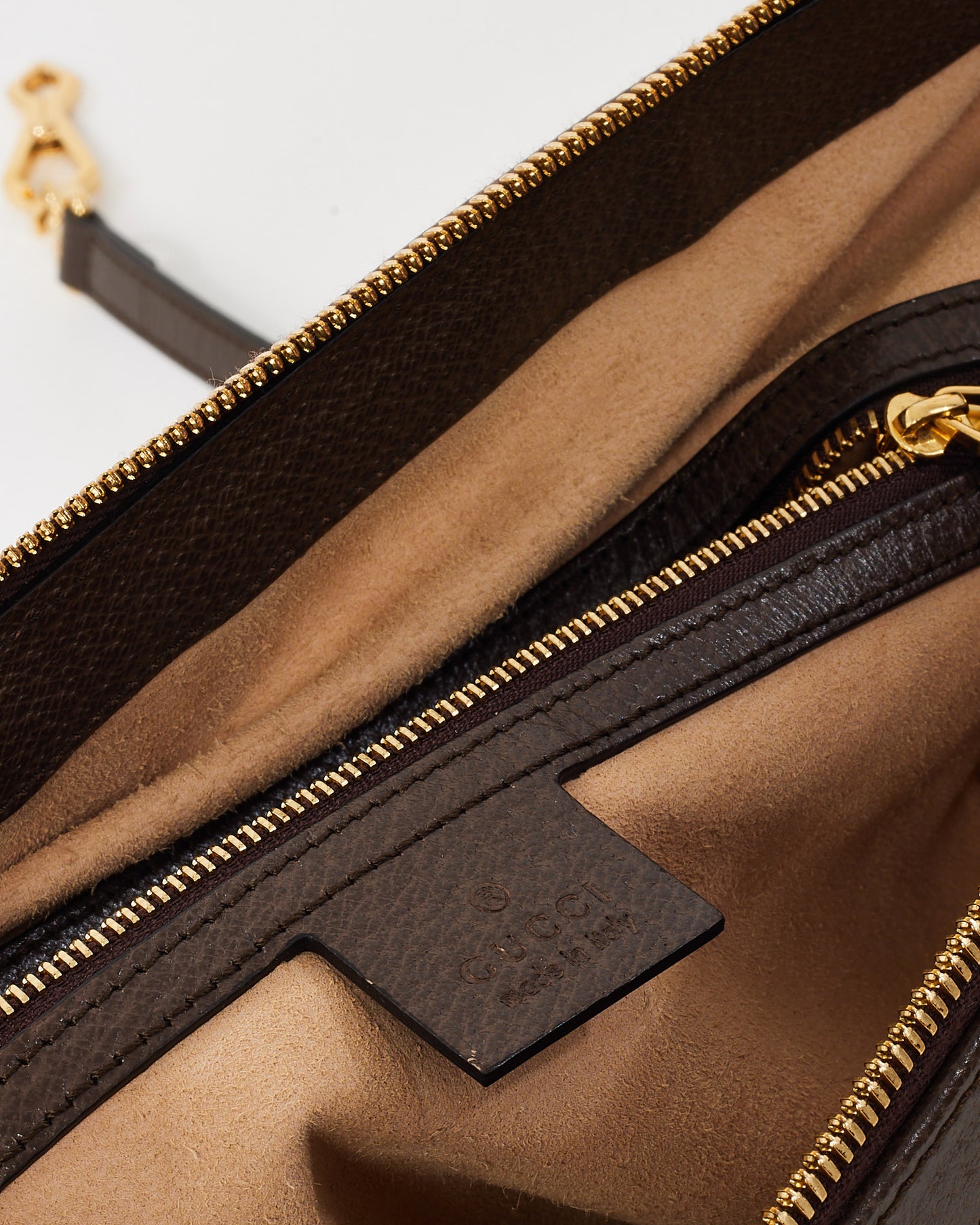 Gucci Brown and Beige Monogram GG Supreme Coated Canvas Medium Ophidia Tote with Strap
