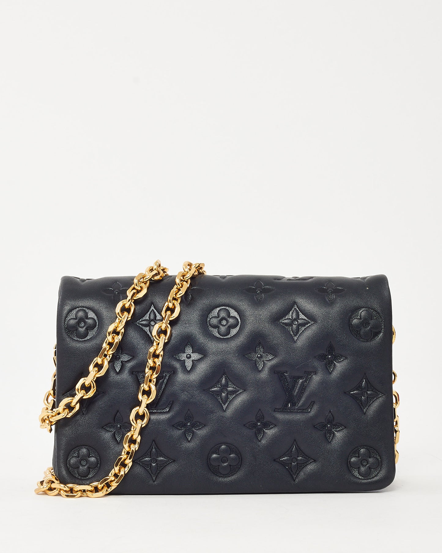 Sac bandoulière Louis Vuitton Pochette Coussin en cuir d'agneau Monogram
