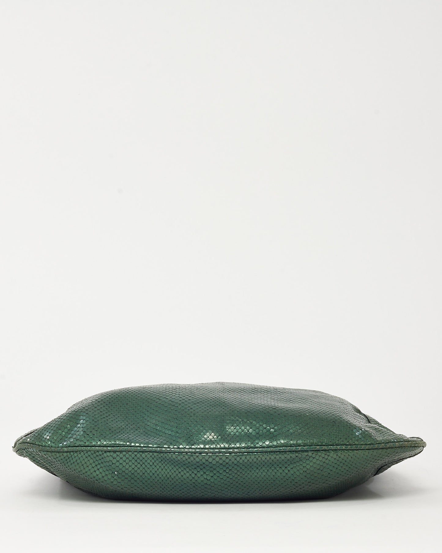 Burberry Metallic Green Python Hobo Shoulder Bag