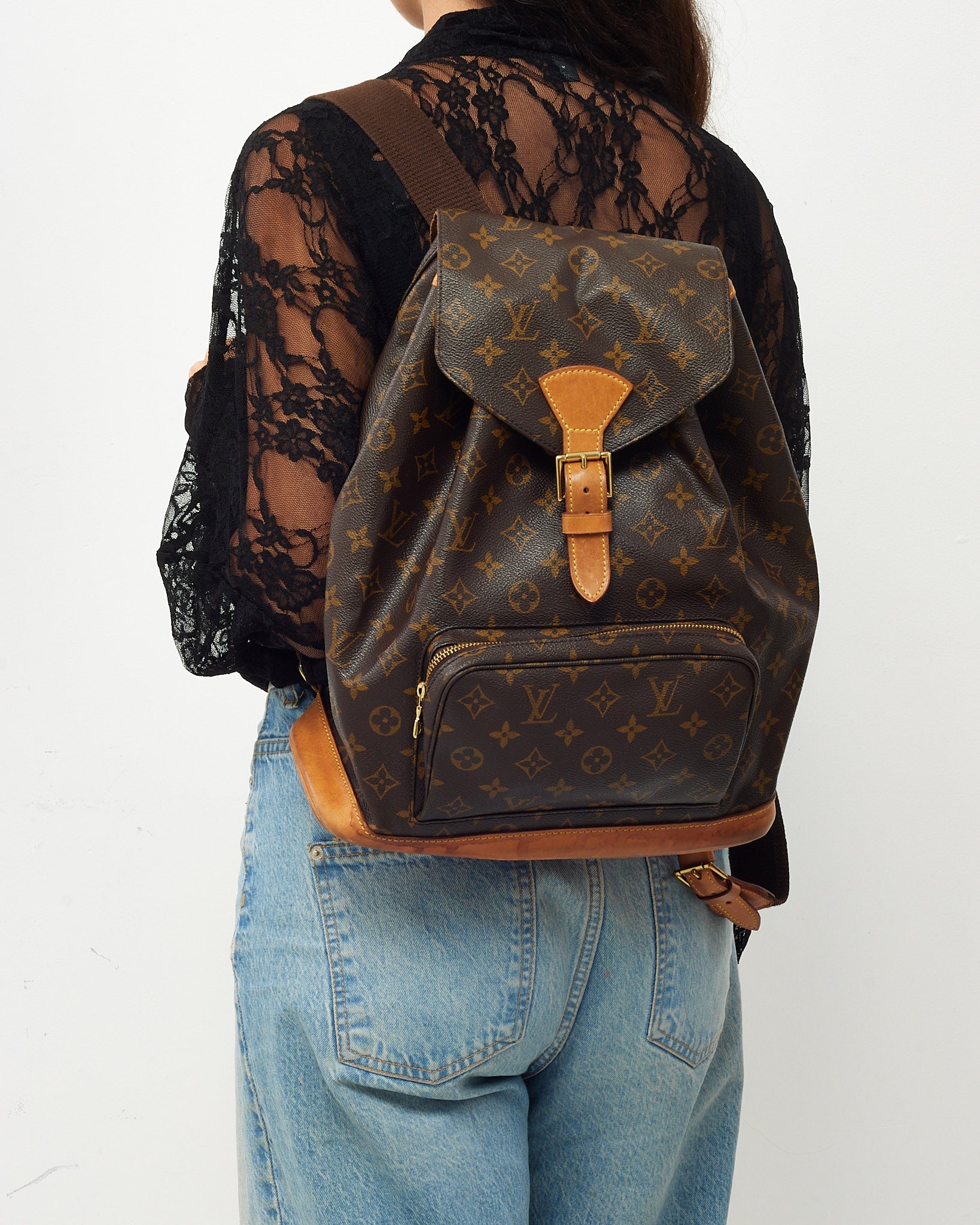 louis vuitton brown monogram canvas montsouris gm backpack Buy Louis Vuitton Monogram Canvas Montsouris Backpack GM - Authenticated Pre-Owned