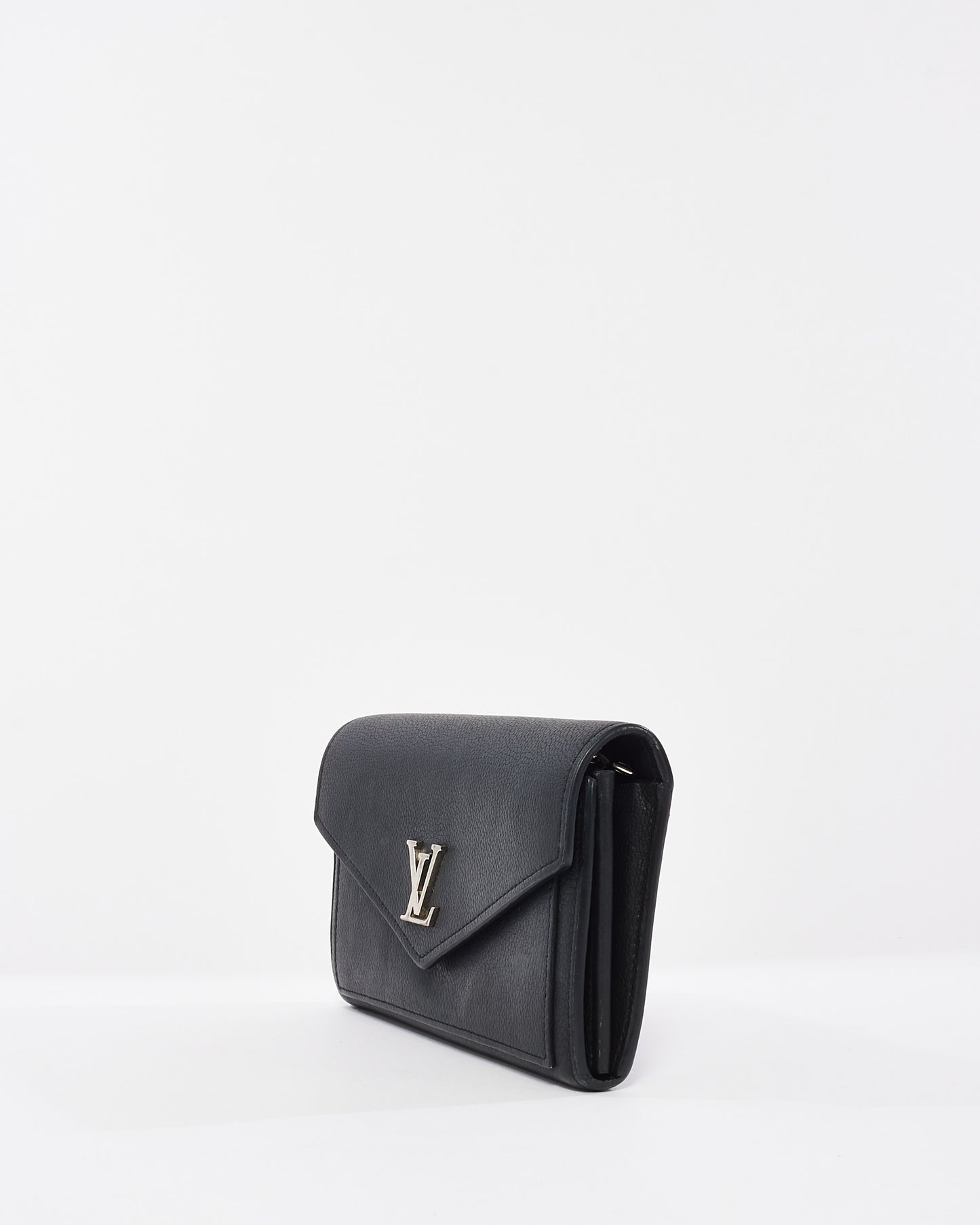 Louis Vuitton Black Leather MyLockMe Long Wallet