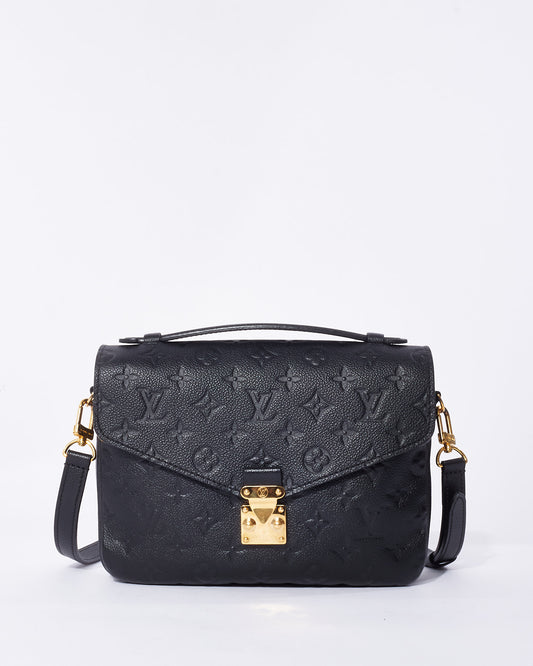 Louis Vuitton Black Empreinte Leather Pochette Metis