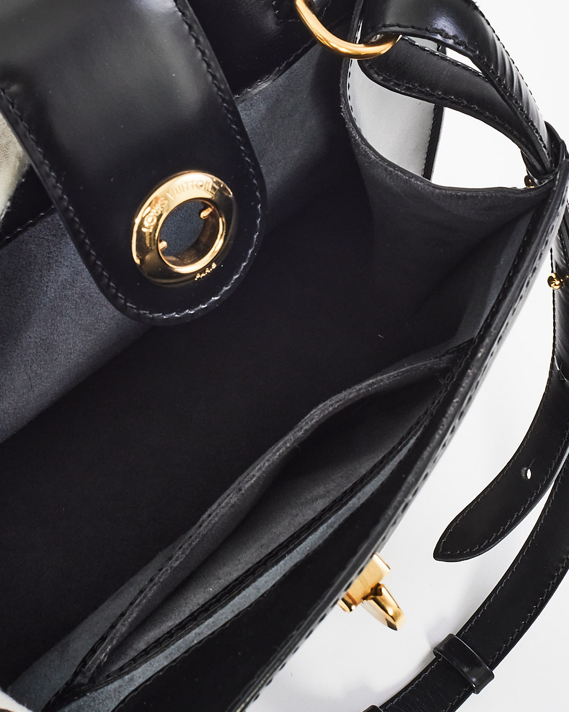 Louis Vuitton Black Epi Leather Cluny Shoulder Bag