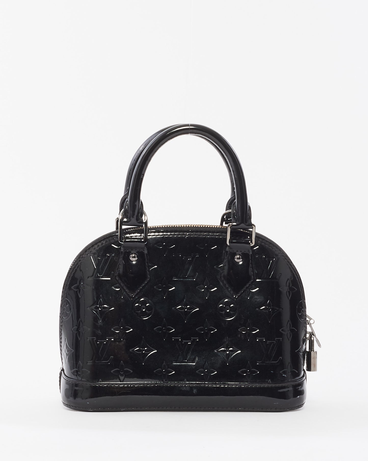 Louis Vuitton Black Monogram Vernis Alma BB Bag