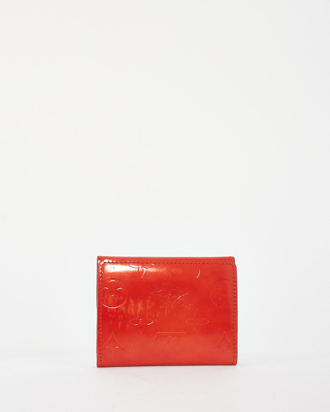 Louis Vuitton Rouge Grenadine Monogram Vernis Ludlow Card Case Wallet