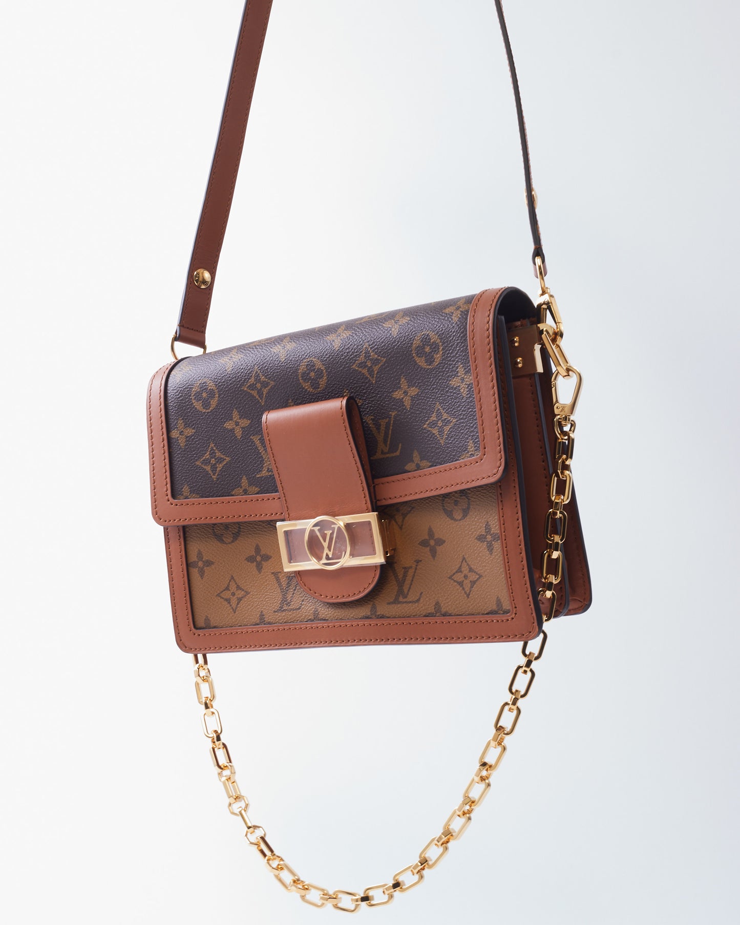Louis Vuitton Reverse Monogram Canvas Dauphine Shoulder Bag