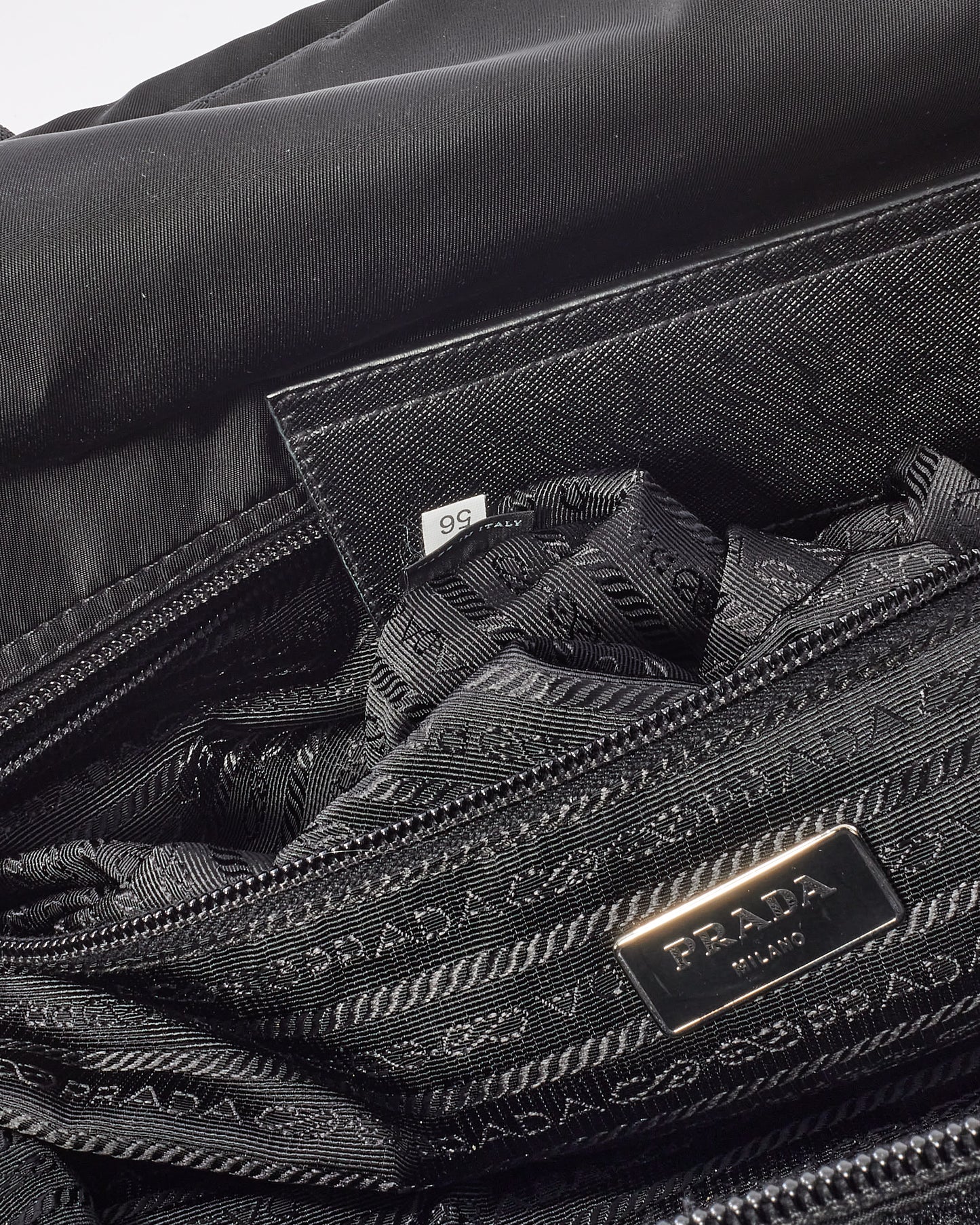 Prada Black Nylon Large Travel Duffle Bag