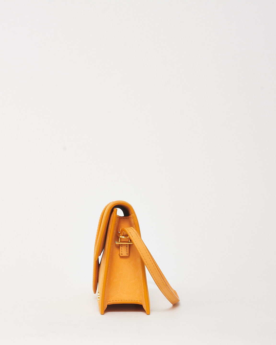 Jacquemus Orange Suede Long Bambino Shoulder Bag