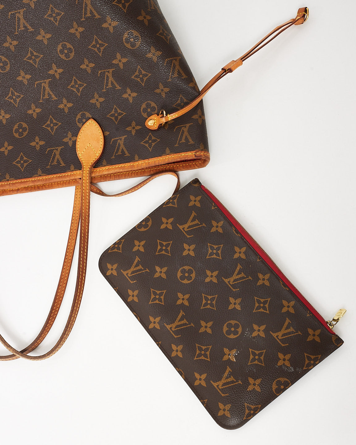 Louis Vuitton Monogram Canvas Neverfull MM w/ Pouch