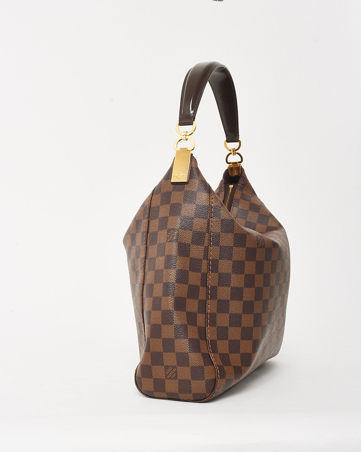 Louis Vuitton Damier Ebene Coated Canvas Portobello PM Shoulder Bag