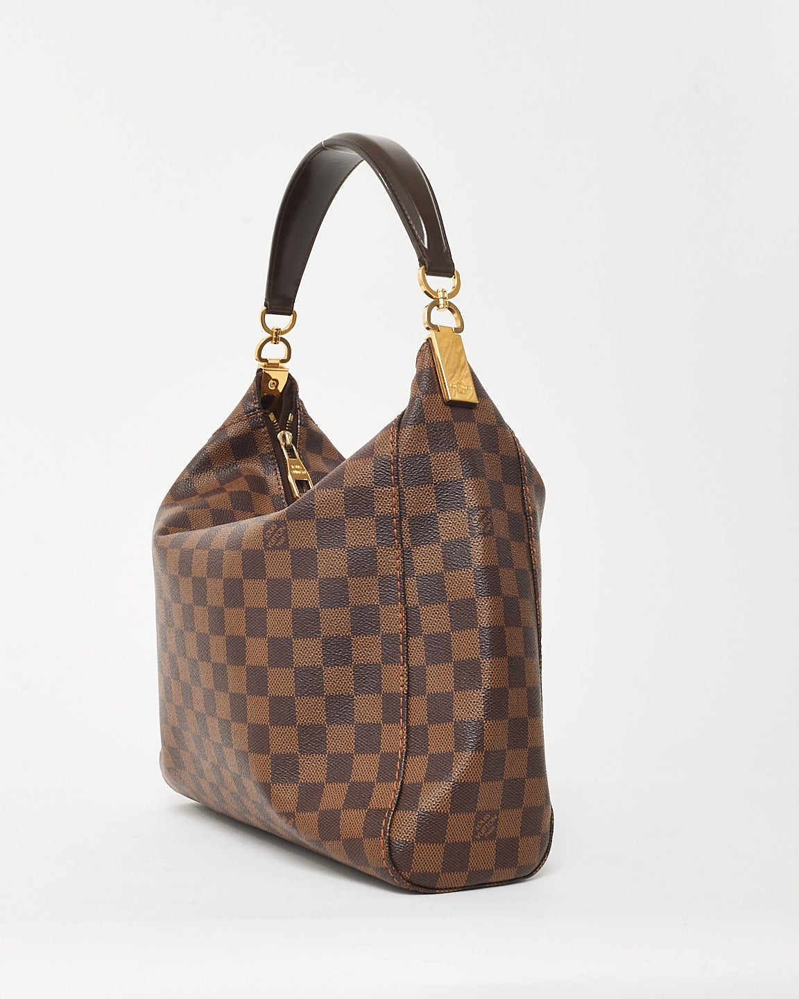 Louis Vuitton Damier Ebene Coated Canvas Portobello PM Shoulder Bag