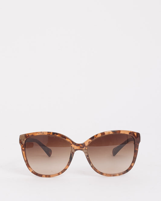 Dolce &amp; Gabbana Lunettes de soleil œil de chat marron DG4258