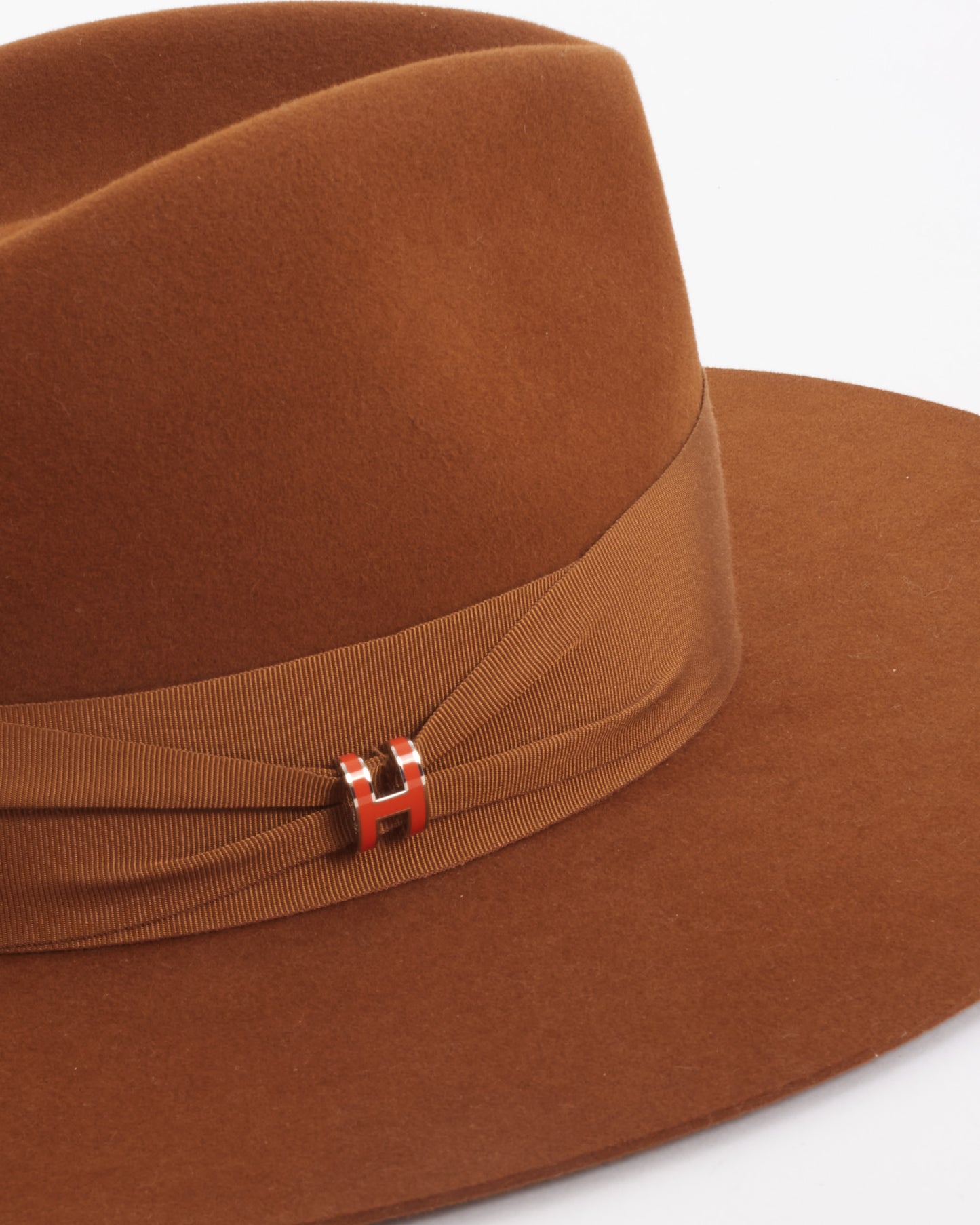 Hermès Tan Felt Farrah Pop H Hat