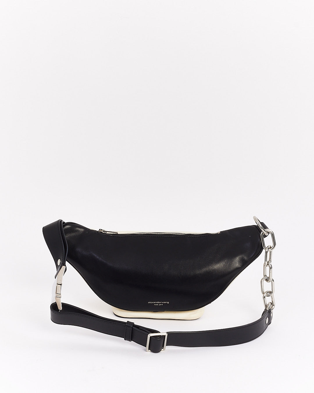 Alexander Wang White and Black Attica Fanny Pack