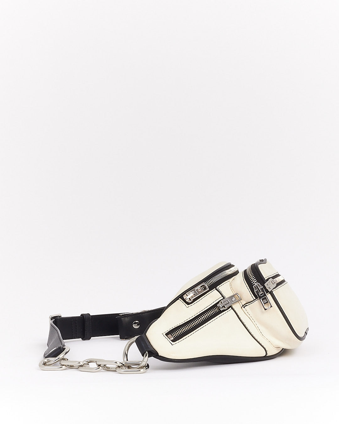 Alexander Wang White and Black Attica Fanny Pack